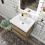 Meuble-lavabo simple avec plateau en résine Teriann-101831965
