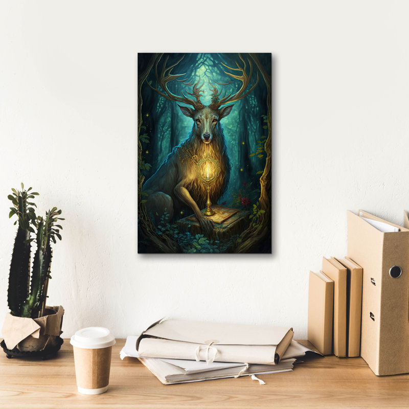 «Tapio» par The Golden Valley, art mural sur toile, 12 po x 18 po, H 18 po x l 12 po x P 0,75 po