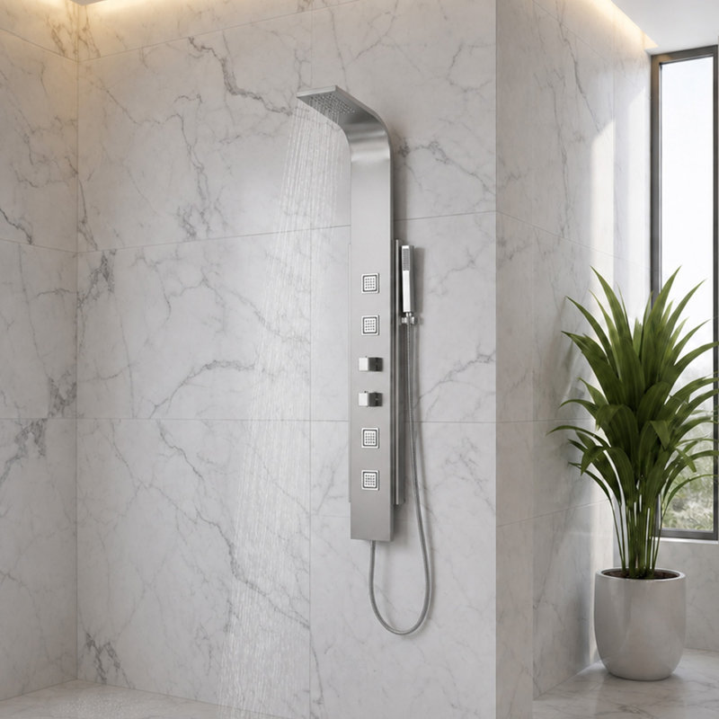 Visor Series 60'' Shower Panel with Fixed Shower Head