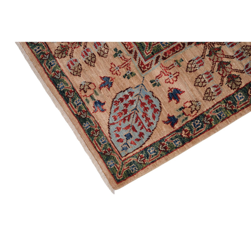 Tapis ivoire noué à la main de haute qualité