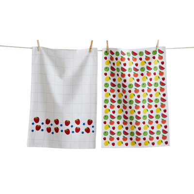 Fresh Pick Dishtowel Set of 2  Kitchen Towels for Everyday Use, Machine Washable.