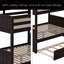 Lit superposé double au-dessus de double avec lit gigogne simple-1305833713