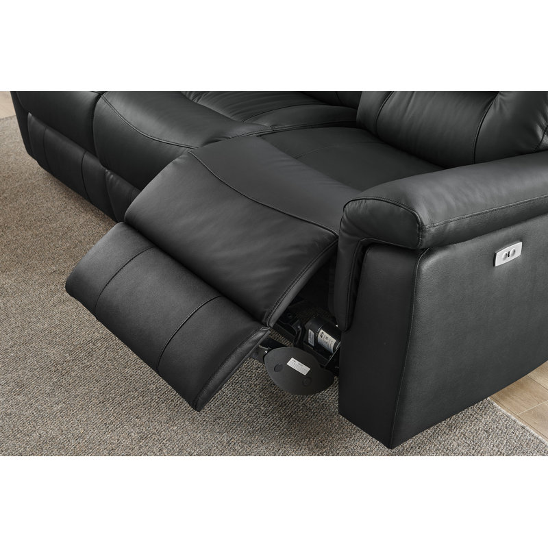 Demea 3 Seater Genuine Leather Electric Recliner