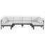 Canapé modulaire d'extérieur en forme de U avec coussins Brith-61209864-61209866