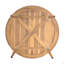 Table basse d'extérieur ronde en bois d'acacia