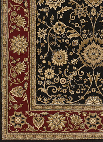 Tapis décoratif en polypropylène tissé à la machine Campourg, Rectangle 1 pi 11 po x 3 pi 7 po
