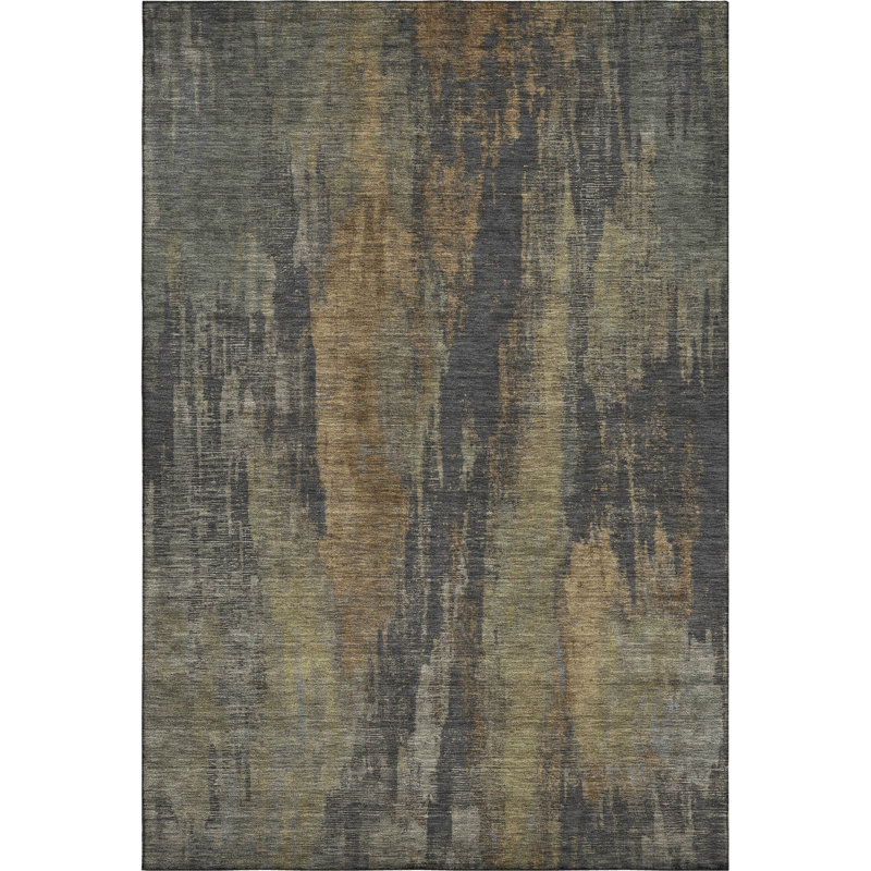 Premium Machine Washable Lampkins AMF1648 Abstract Rug, Rectangle 5' x 7'6"
