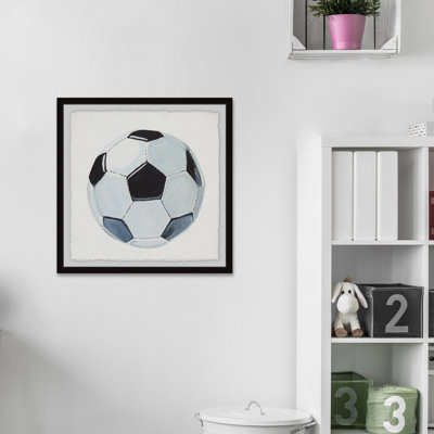 Fuchsia Catherine Soccer Ball - Single Picture Frame Painting
