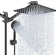10-Inch High-Pressure Rain Shower Head Combo Set With Adjustable Arm And 5-Setting Handheld Showerhead