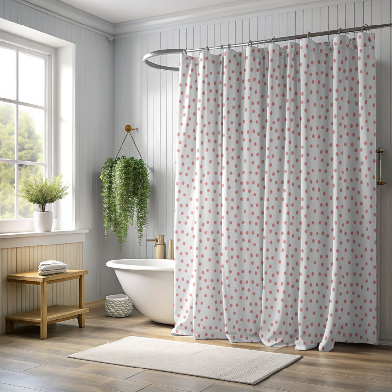 Rideau de douche Premium, Ivoire, H 74 po x l 71 po
