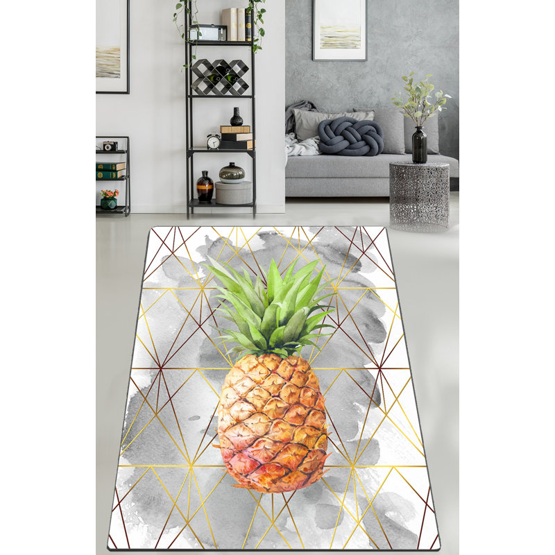 Luxurious Area Rug 6.6 x 9.5 Feet, 100% Polyester, 0.4 inches Pile Height | Antibacterial, Non-Slip Underside, Machine Washable | Perfect for Living Room, Bedroom & Dining Spaces, Soft & Durable Design