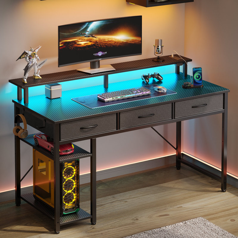 Metal Base Computer Desk