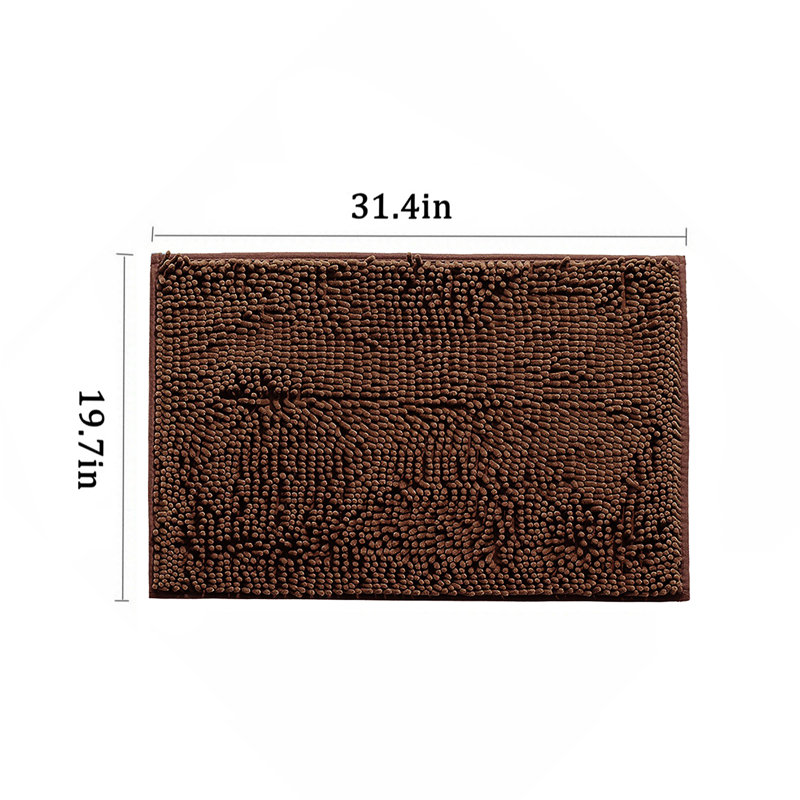 Becontree Non-Slip Bath Mat, 19.7'' W x 31.4'' L, Coffee