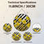 Panneau de vitrail en forme de jonquille 12 "H 12"-2008389968