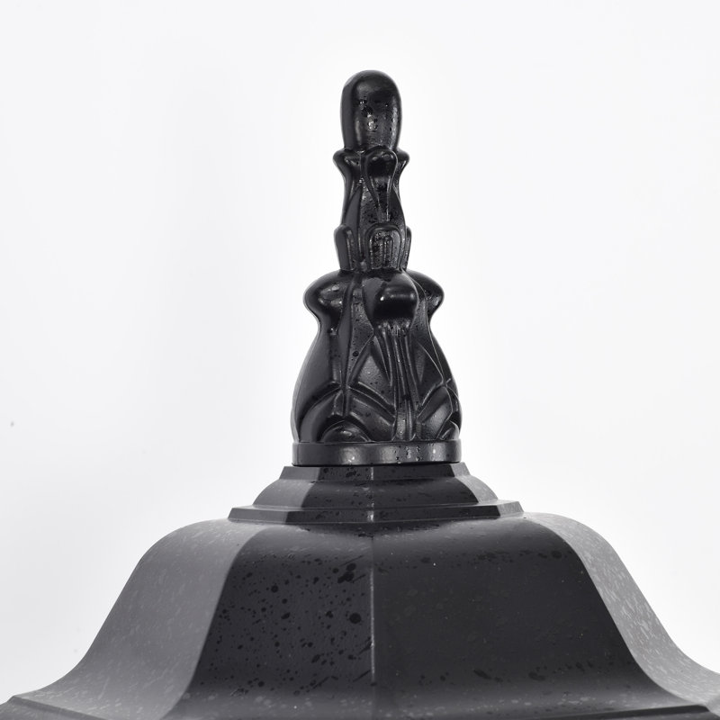 Lanterne murale d'extérieur Gillian, H 22,75 po x l 7,375 po x P 15 po, Noir texturé