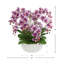 Purple Orchids Arranged in Decorative Ceramic Pot-772925967