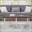 Table basse ronde Roundhill Furniture Luno, noyer et blanc-130020406