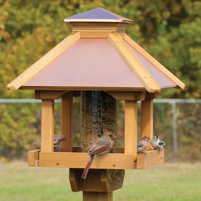 Mangeoire à oiseaux en bois