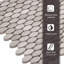 12" x 11" Wood Penny Round Mosaic Wall & Floor Tile