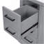 Meuble-lavabo moderne de 36 po avec lavabo en céramique, porte à fermeture en douceur, tablette réglable et 3 tiroirs.-442707286