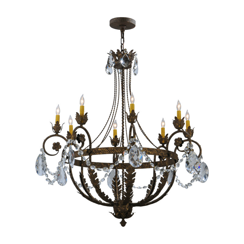 Lustree empire 8 lumières à bougie de style bougie Nordman