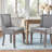Bronze Nail Head Upholstered Side Dining Chair-1223319493