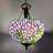 Olcay Tiffany Pendant Lights Stained Glass Green Leaves LED Bulbs Included 16" W*16"D*60" H-296465650