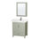 Sheffield 30" Bathroom Vanity Set with Mirror and Medicine Cabinet