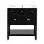 Ensemble de meuble-lavabo simple avec 5 tiroirs-1597104679