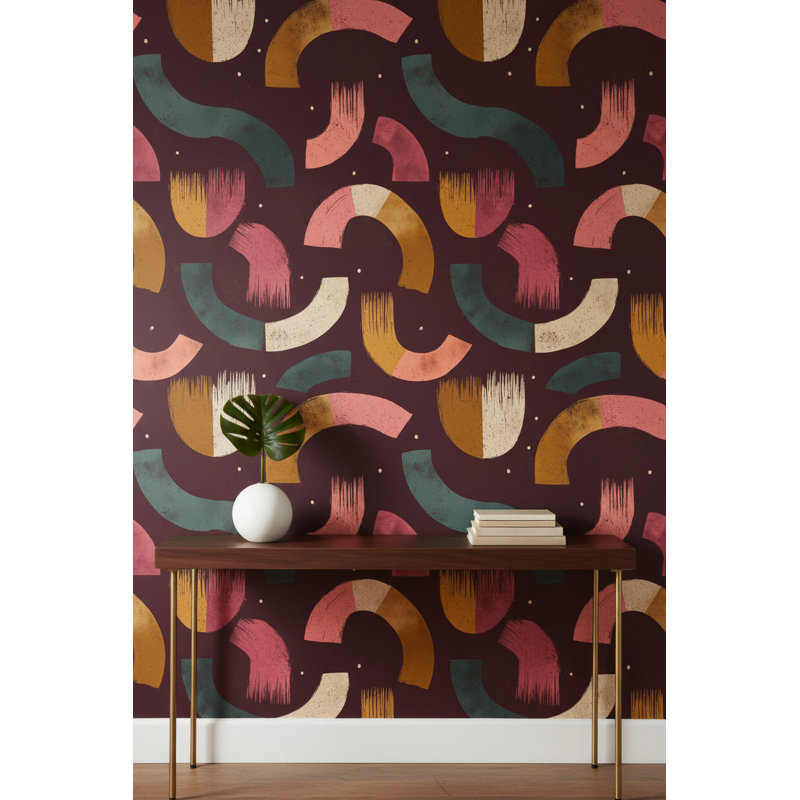 Abstract Wallpaper Geometric Modern Wall Decor