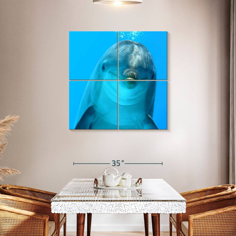 Brampt Dolphin Encounter, 38" H x 38" W