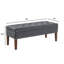 Banc capitonné avec rangement