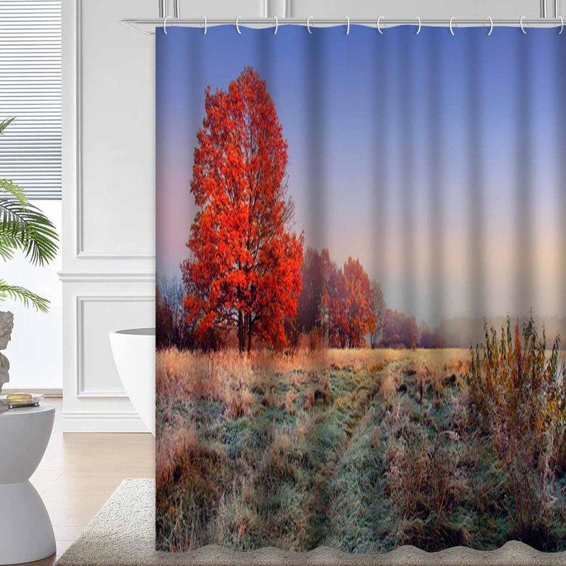 Rideau de douche Autumn Nature, L 72 po x l 78 po