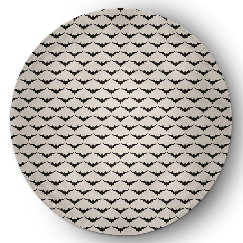 Demeir Chenille Indoor Rug, Round 5'