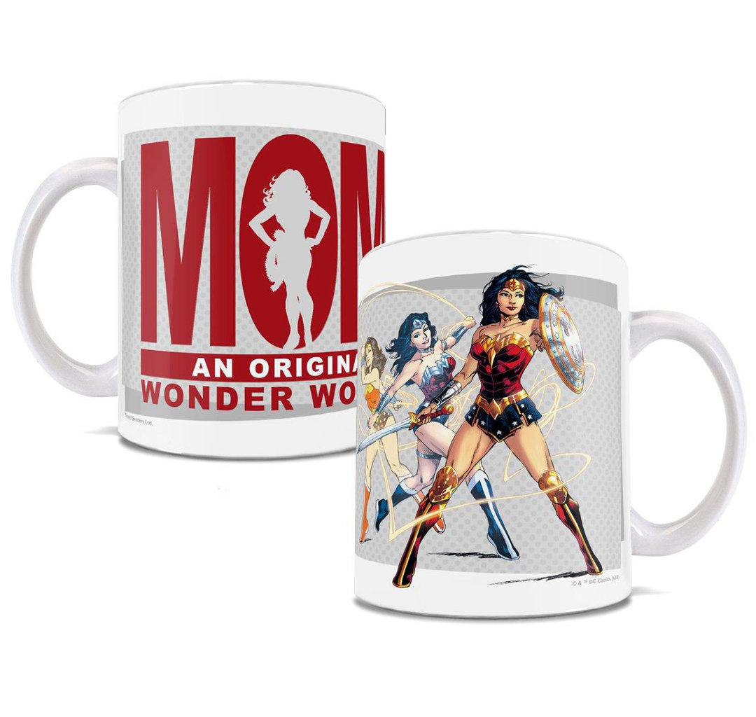 Wonder Woman  Mom  Officially Licensed Ceramic Mug  For Gifting And Collecting  Moms Grandmas Mothers Day Trend Setters