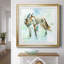Renard sur fond bleu - peinture encadrée-922035985-922035986