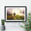 Steam Train upon the Tracks - Picture Frame Painting Print-55730803-55730808