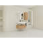 Meuble-lavabo mural 30 po avec lavabo en résine et armoire d'appoint