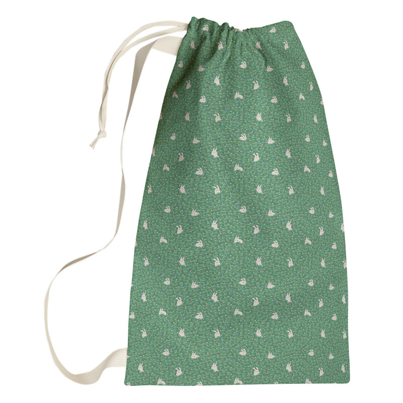 Sac à linge lapin lapin, Petit (H 64 po x l 20 po x P 1,5 po), Jade