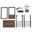 Jackqueline Frame End Table with Built-In Outlets