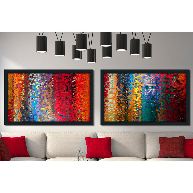 «Woration, Genesis 12: 8 - 2 pièces», ensemble de 2 reproductions d'art graphique sur acrylique