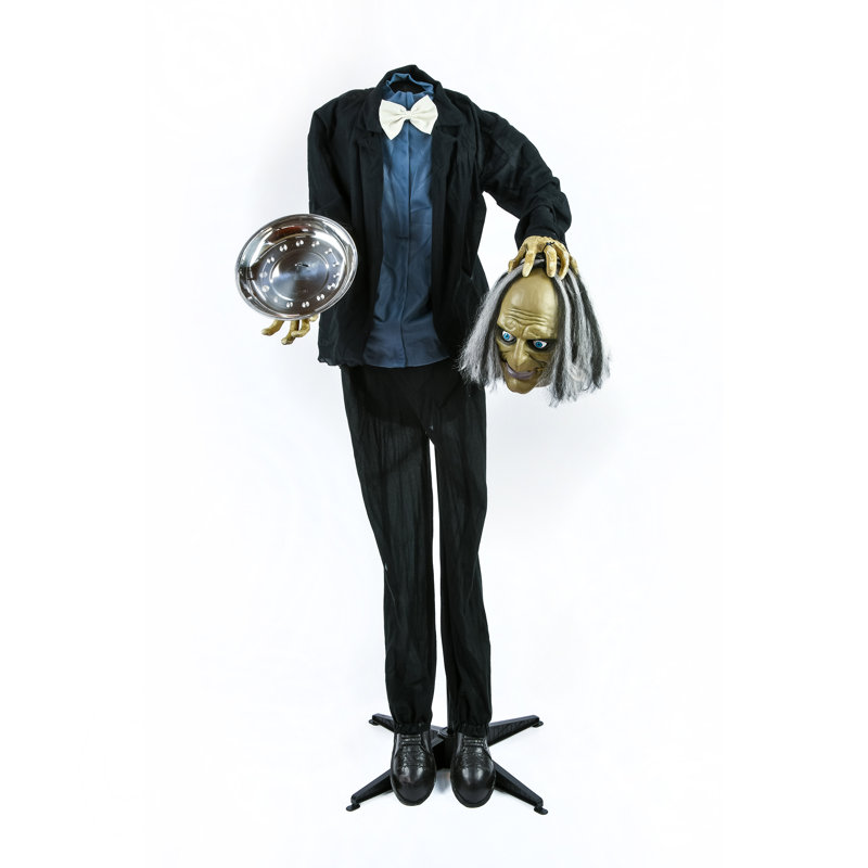 59" Animated Halloween Headless Man, Sound Activated