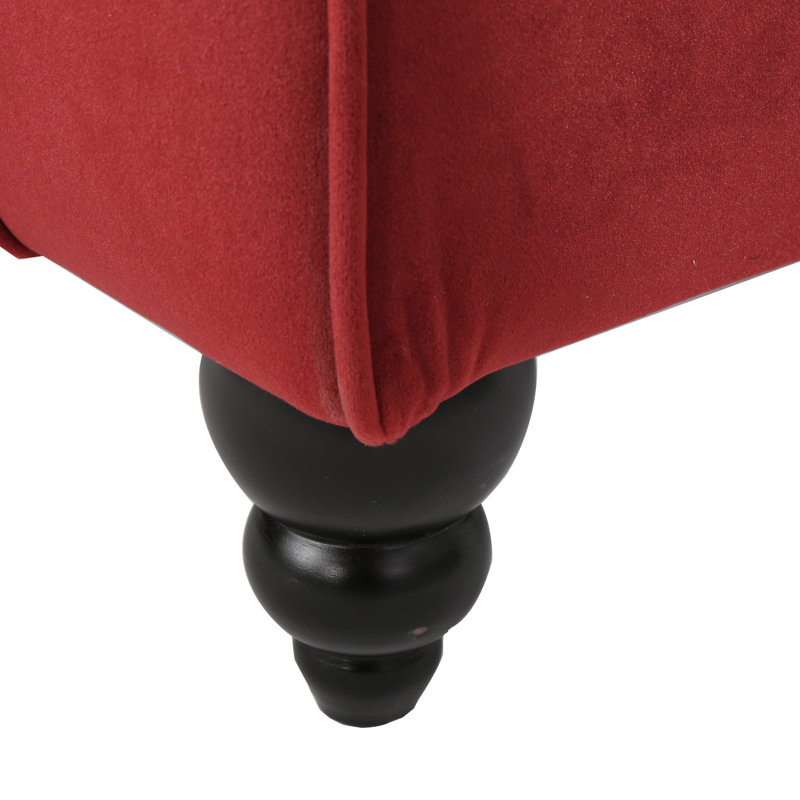 Chaise longue moderne capitonnée