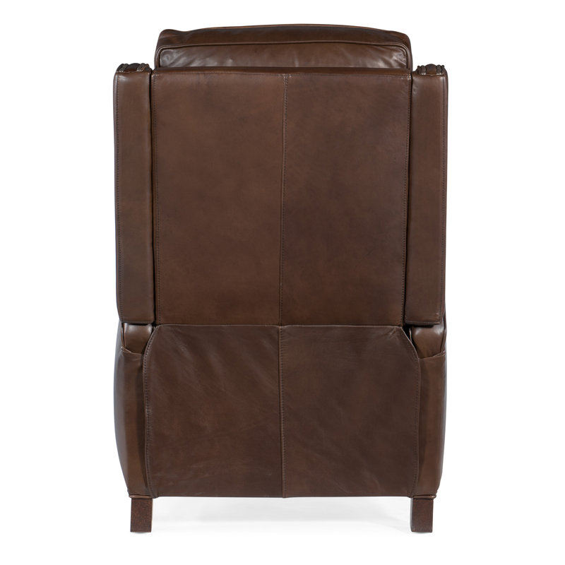 Recliner, Manual, Espresso Genuine Leather