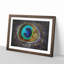 Delicate Peacock Feather - Picture Frame Graphic Art Print on MDF-56708922-56708918