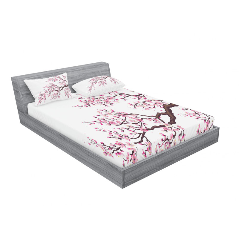 Ensemble de draps à branches, Ensemble de draps pour lit double avec un drap-hou