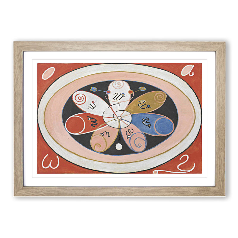 Evolution No.15 by Hilma Af Klint - Framed Print, Oak Framed, 48cm H x 65cm W x 2cm D