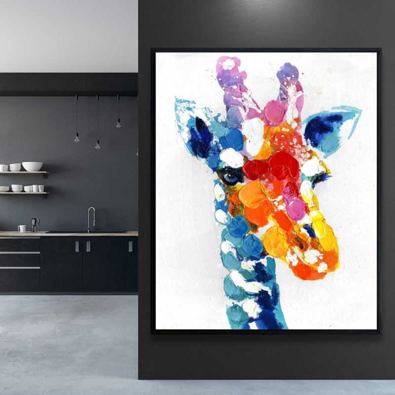 Art sur toile encadrée bleue
