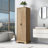 Storage Cabinet With Two Doors For Bathroom, Office, Adjustable Shelf, MDF Board, Brown
