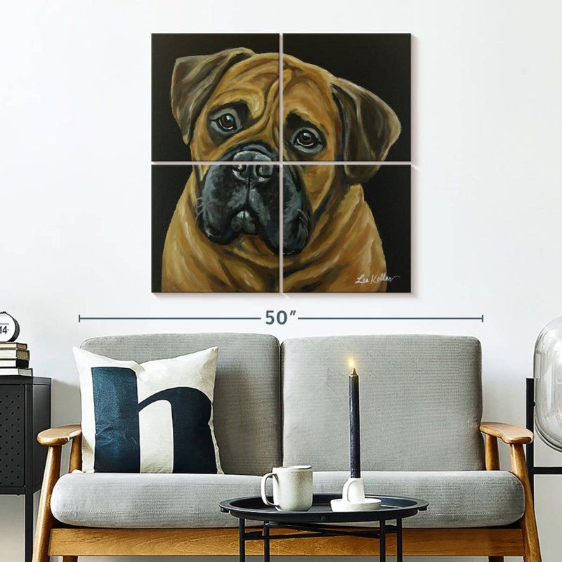 Dogue du Brampt, H 32 po x l 32 po